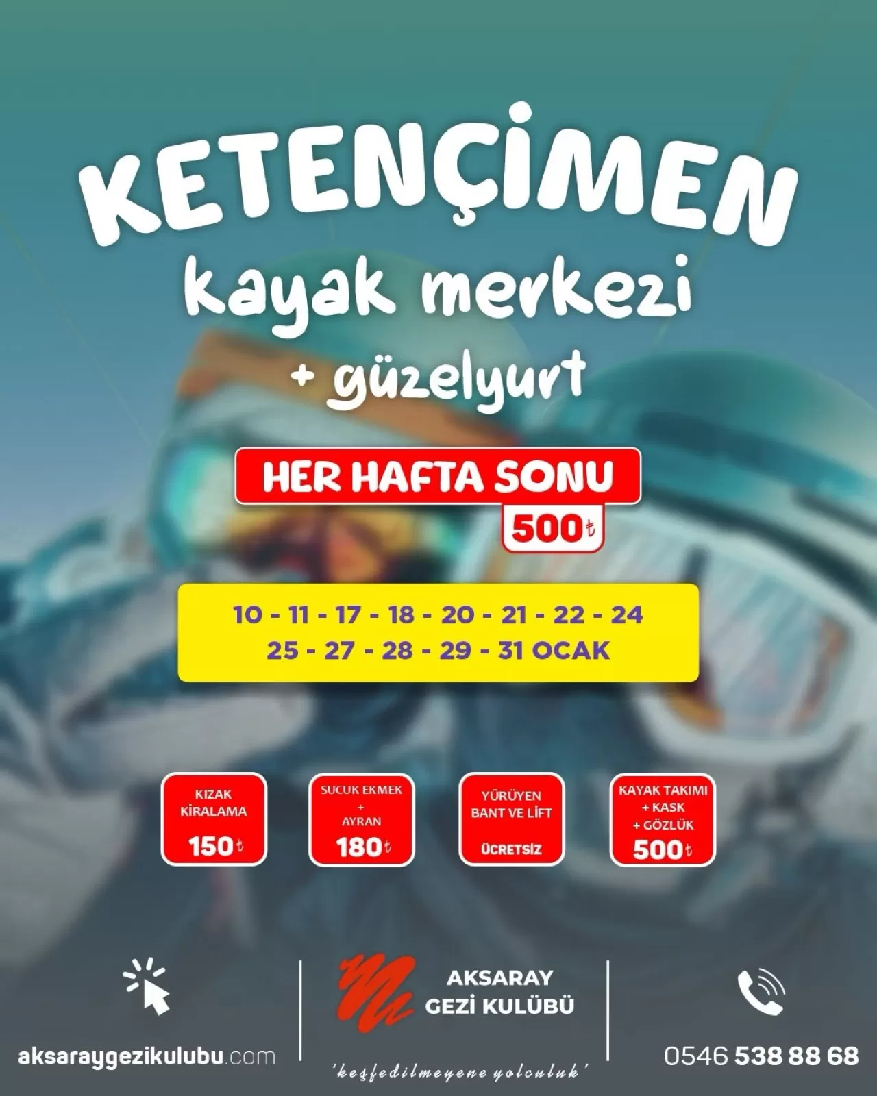 Aksaray'dan Kış Keyfi: Ketençimen Kayak Merkezi ve Güzelyurt Turu