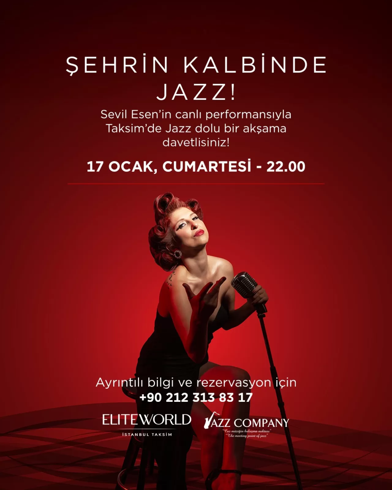 Sevil Esen'in Muhteşem Performansı ile Jazz Company Sahnesi Elite World Van'da