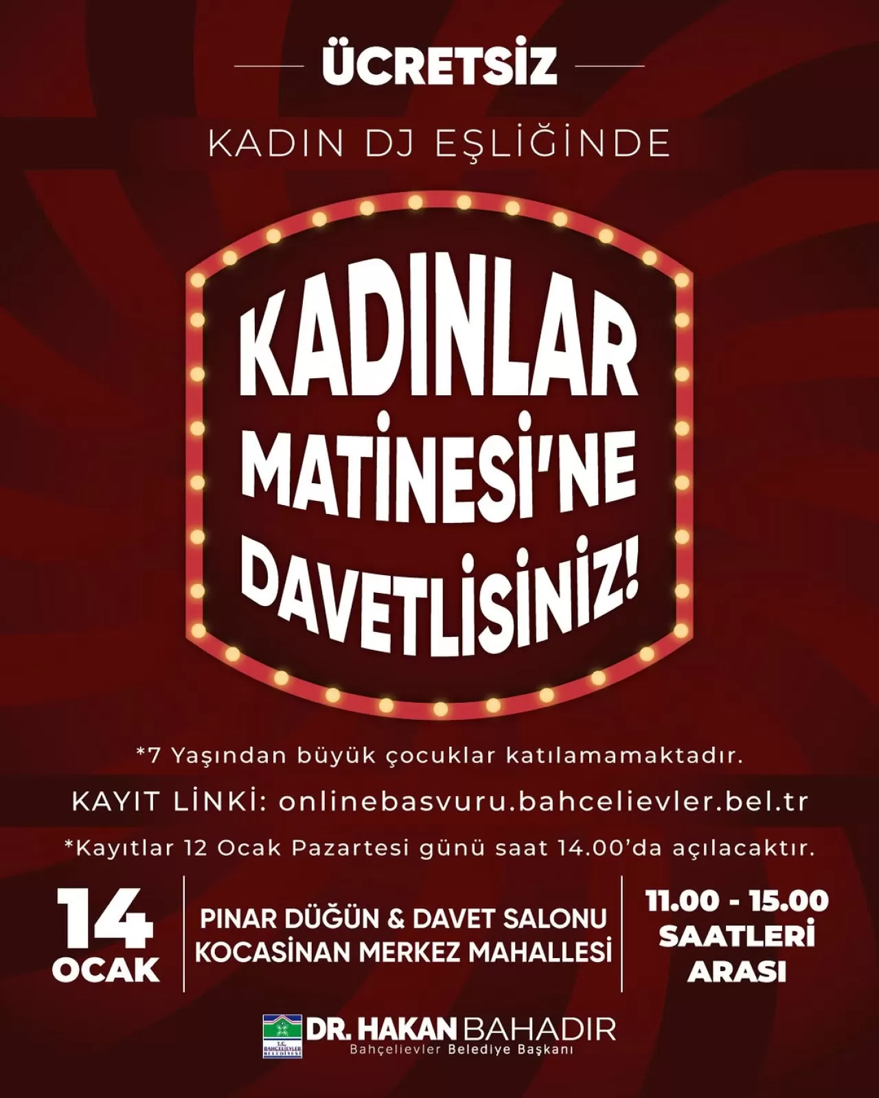 Bahçelievler'de Ücretsiz Kadınlar Matinesi: Müzik ve Eğlence Dolu Bir Gün