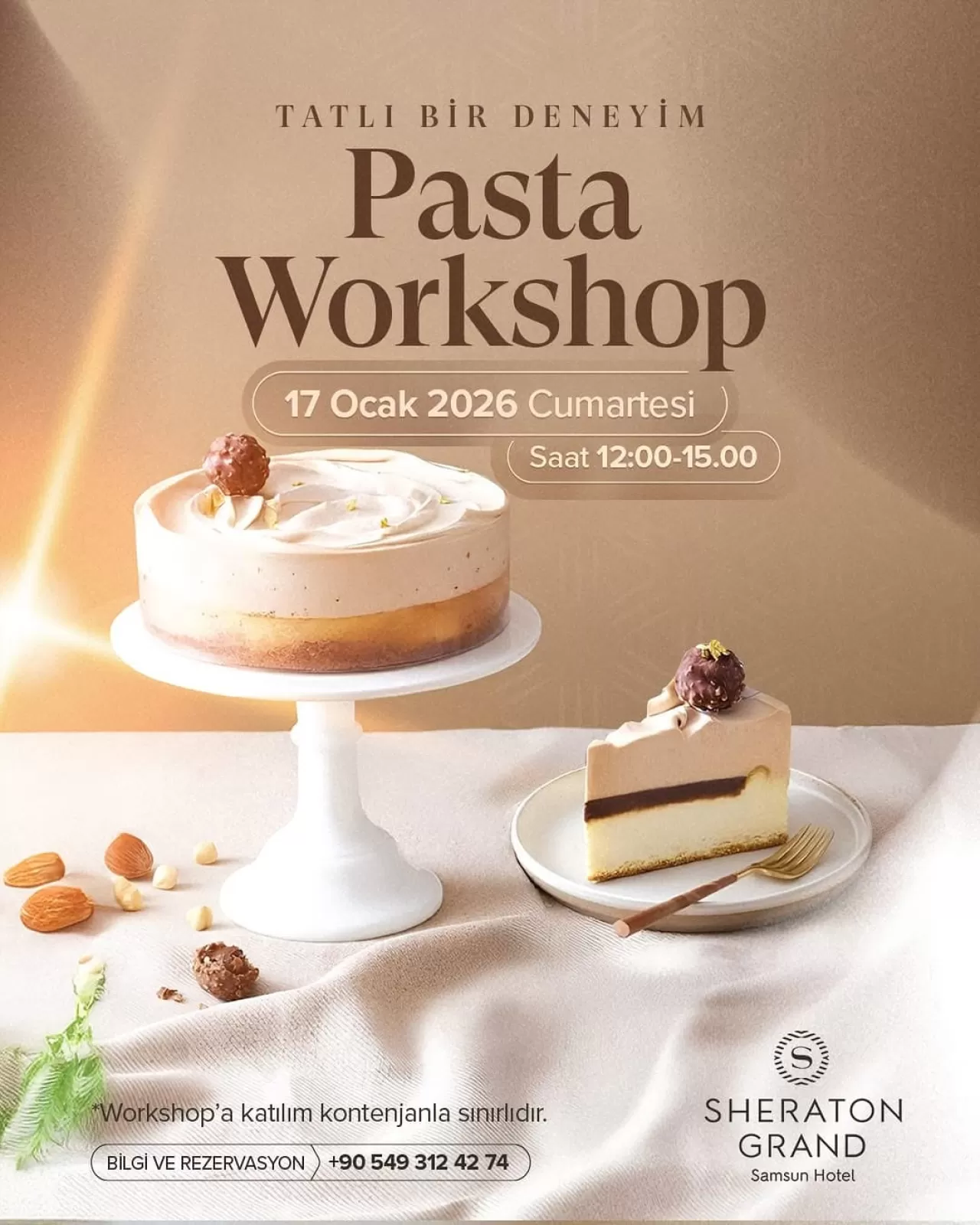 Sheraton Samsun'dan Pasta Tutkunlarına Özel Workshop