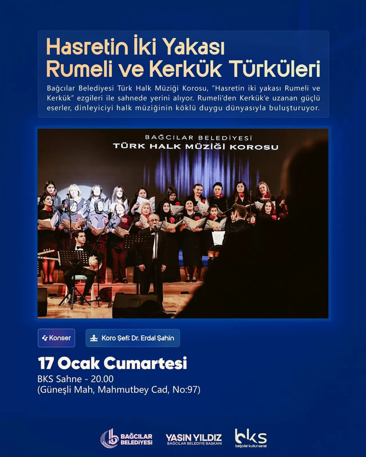 Bağcılar'da Müzik Köprüsü: Rumeli ve Kerkük Türküleri Buluşuyor