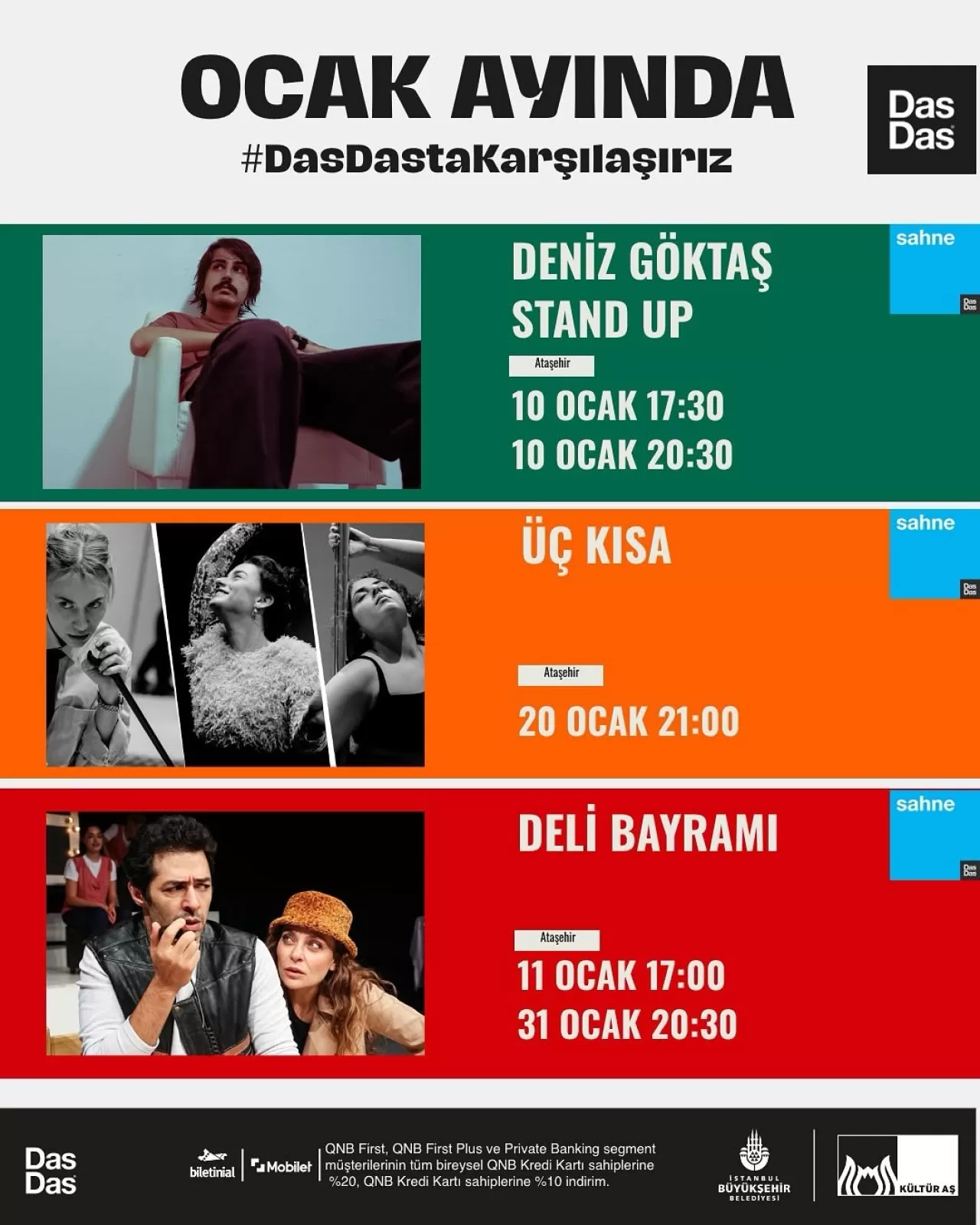 İBB Kültür AŞ'den Sanat Dolu Bir Ocak: DasDas Sahnesi Yeniden Işıkları Yakıyor