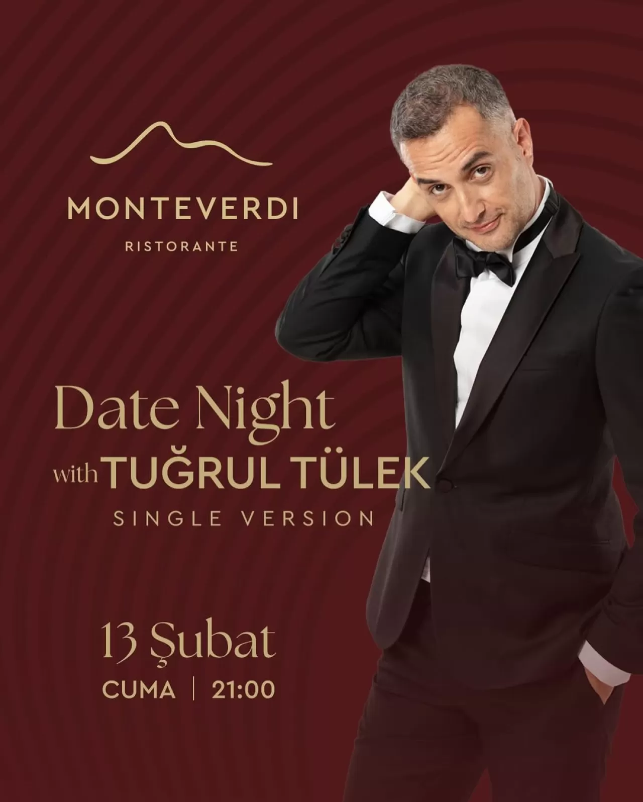 Conrad İstanbul Bosphorus'ta Romantik Bir Cazip Gece: Monteverdi'de Tuğrul Tülek ile Date Night