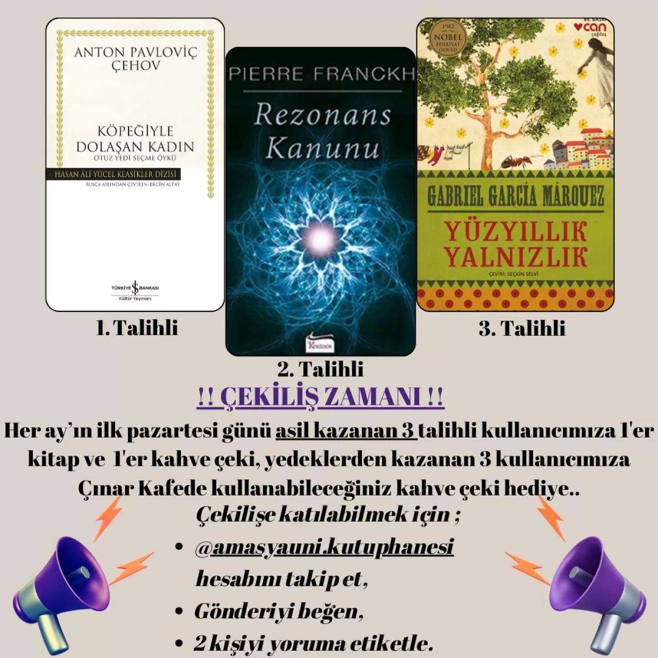 Amasya Üniversitesi Kütüphanesi'nden Öğrencilere Kitap ve Kahve Sürprizi