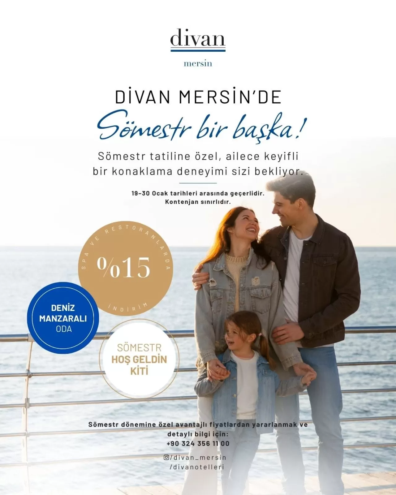 Sömestr Tatilinde Aile Keyfi: Divan Mersin'den Özel Tatil Fırsatı