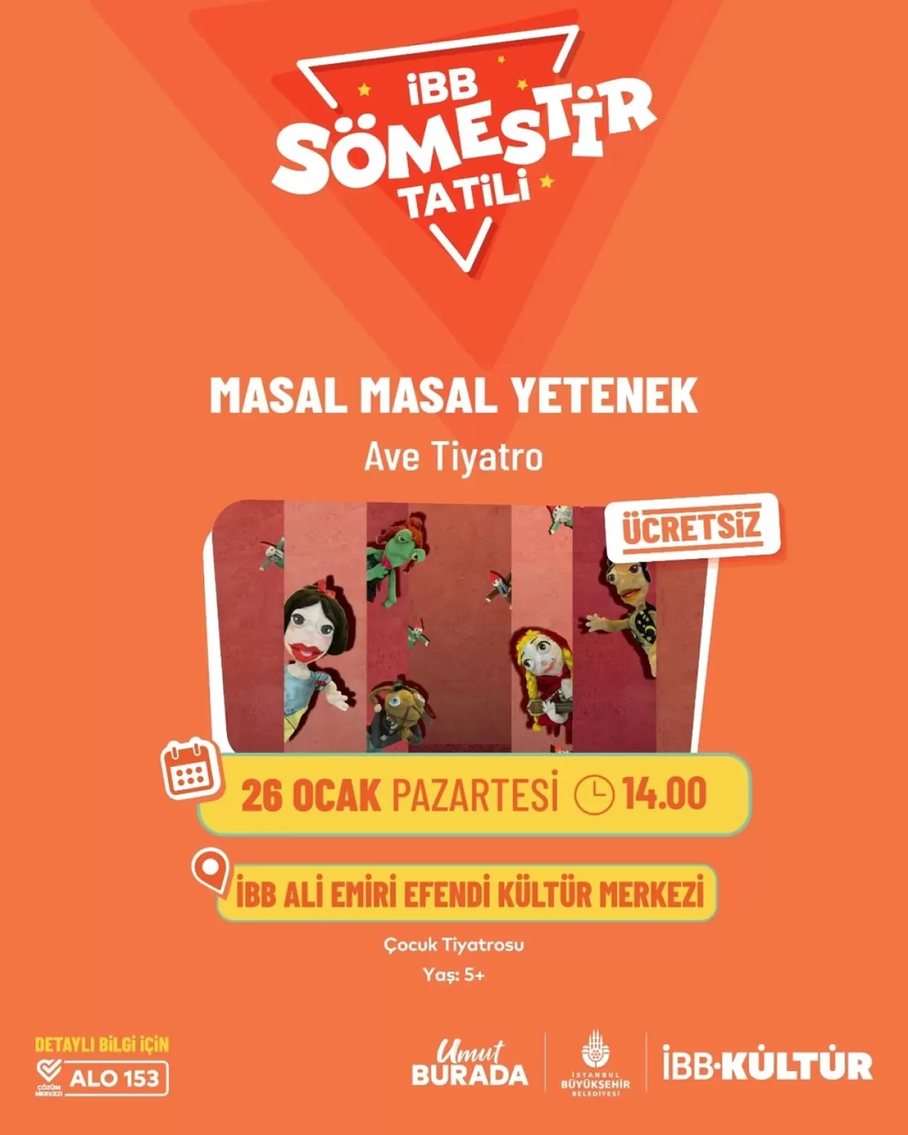 İBB Kültür, Sömestir Tatilini Renkli Etkinliklerle Geçiriyor