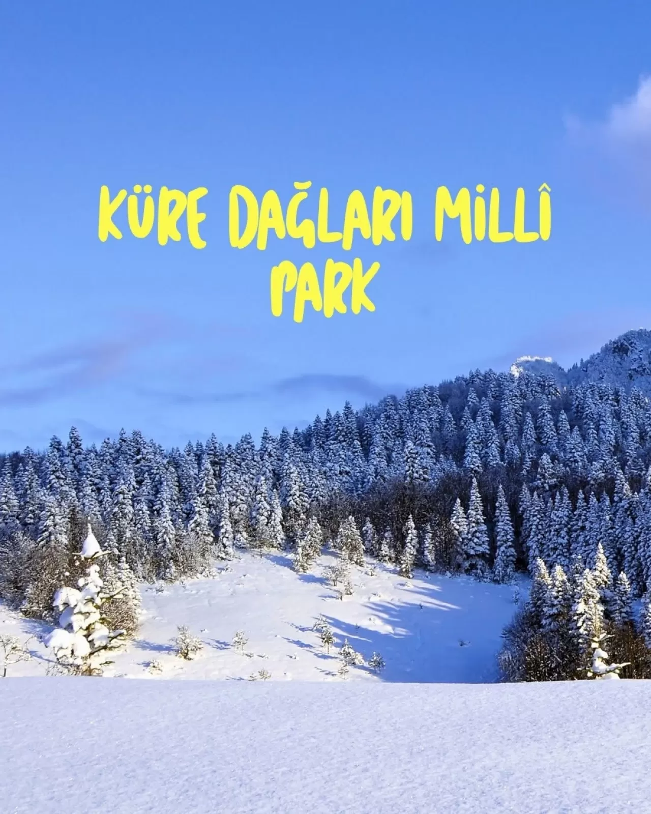 Küre Dağları Milli Parkı, Kışın Beyaz Örtüye Büründü