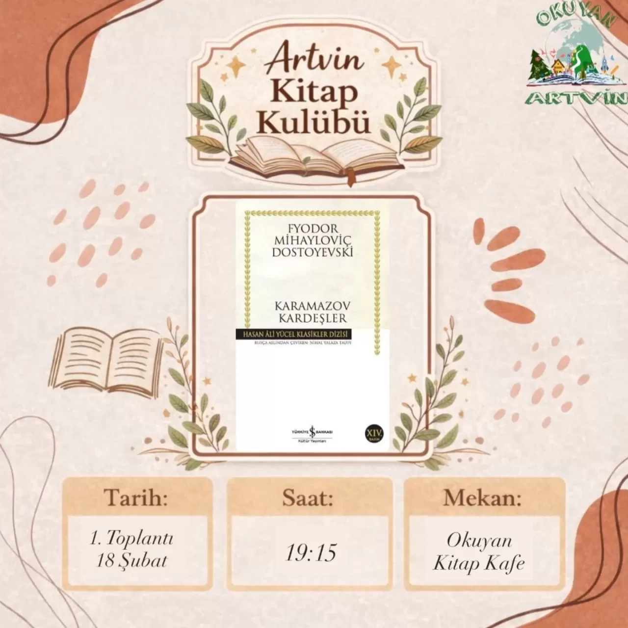 Artvin Kitap Kulübü, Dostoyevski'nin Başyapıtı 