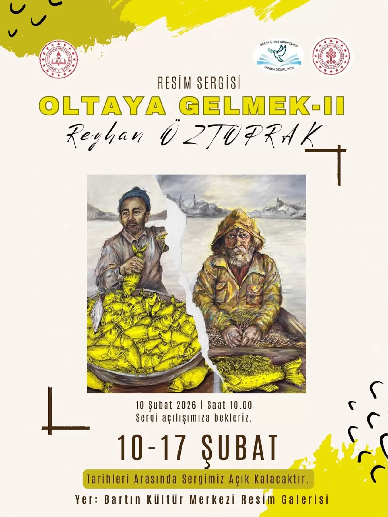 Bartın'da Teknoloji Bağımlılığına Karşı Anlamlı Resim Sergisi