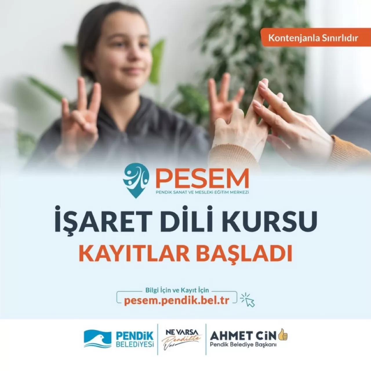 Pendik'te İşaret Dili Kursu Kayıtları Başladı: Ücretsiz ve Sertifikalı Eğitim Fırsatı