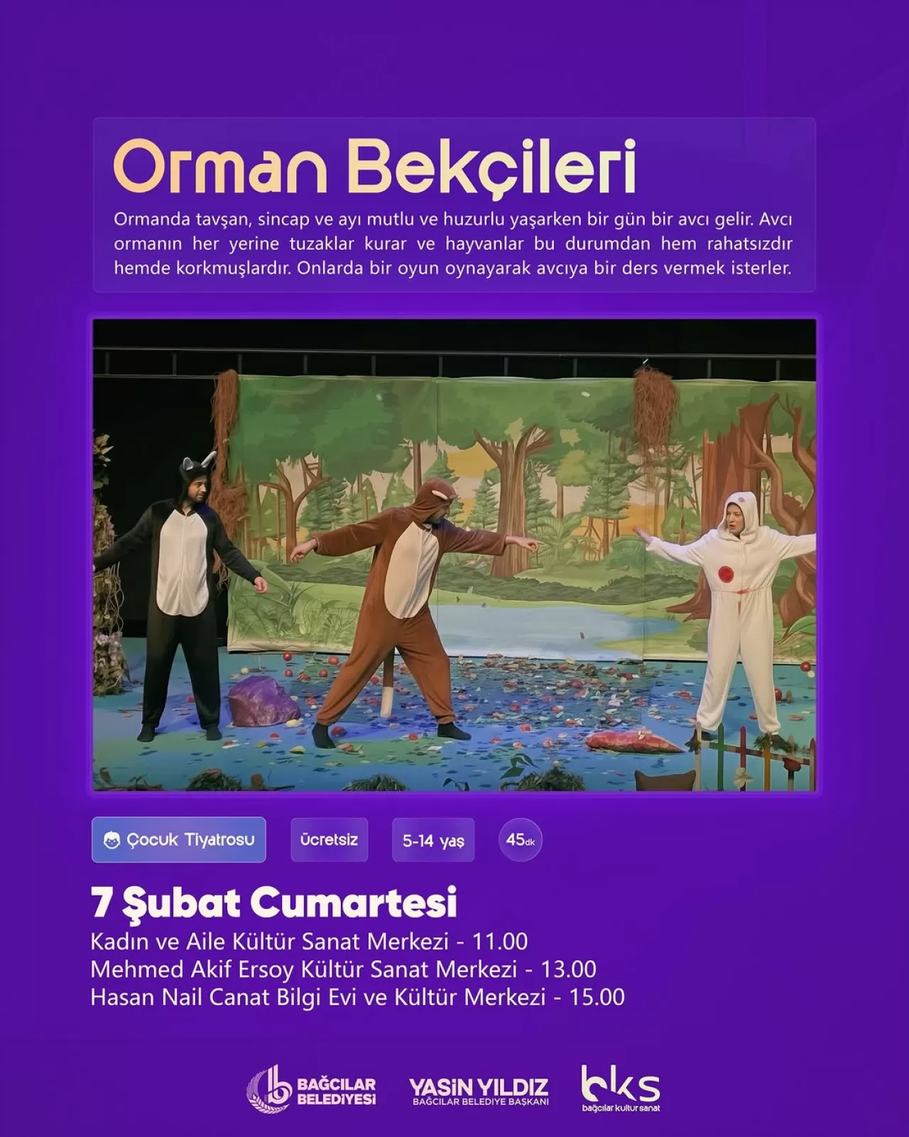 Bağcılar'da Minikler için Ücretsiz Tiyatro Şöleni