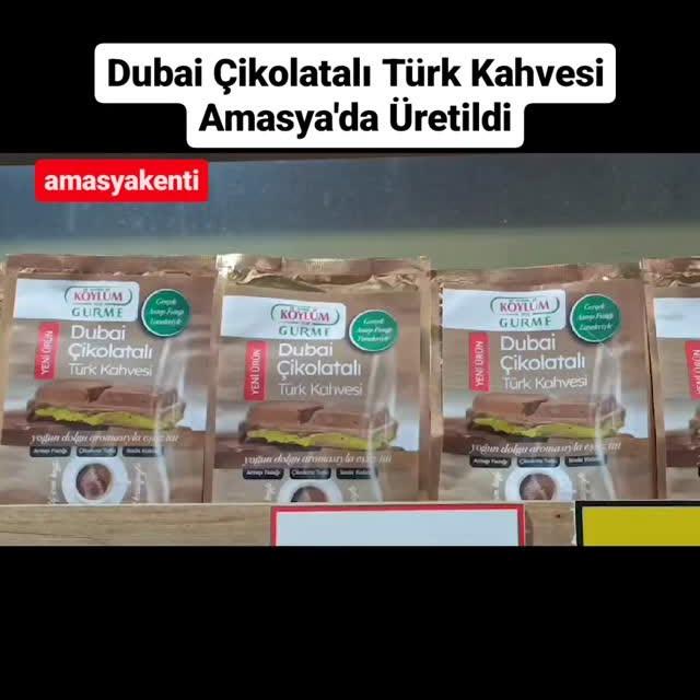 Amasya'da Yeni Bir Lezzet: Dubai Çikolatalı Türk Kahvesi