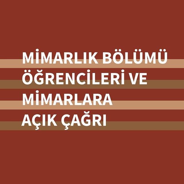 Mimarlık Öğrencilerine ve Mimarlarına Çağrı