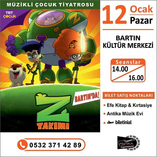 Bartın'da Çocuklar için Eğlenceli Bir Tiyatro Gösterisi