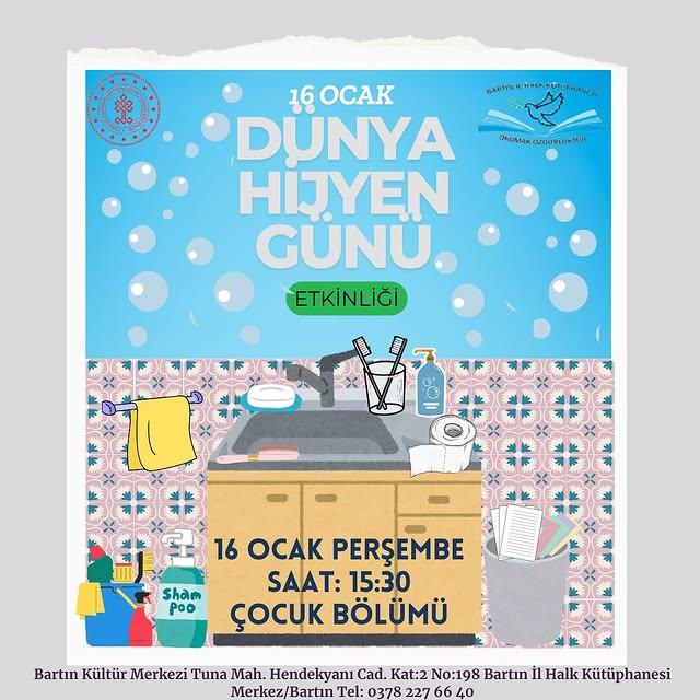 Bartın İl Halk Kütüphanesi'nden Hijyen Eğitimi Etkinliği