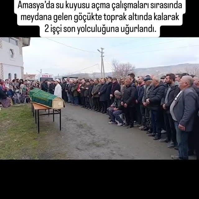 Amasya'nın Uygur Köyü'nde Sondaj Çalışmaları Sırasında Göçük Oluştu