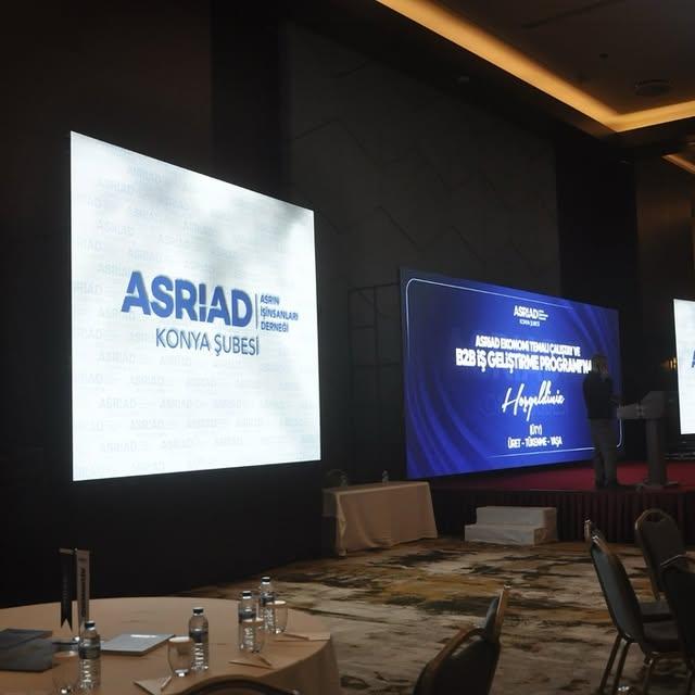 ASRİAD'in Ekonomi Temalı Çalıştay ve B2V İş Geliştirme Programı Konya'da Gerçekleşti