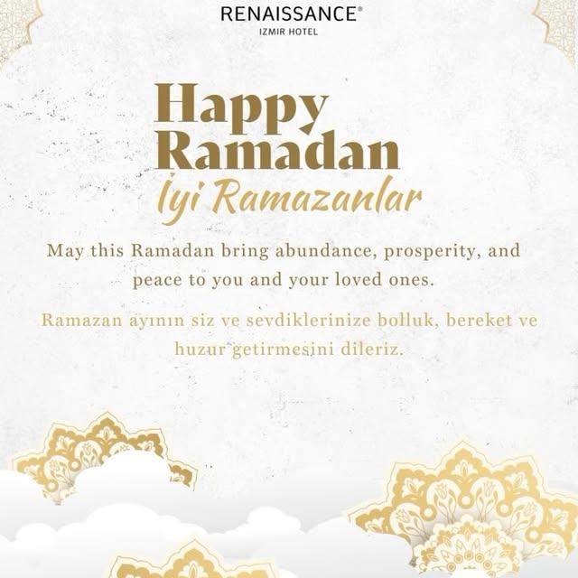 İzmir'deki RENAISSANCE OTEL, Ramazan Tüketimi için Hüzünlerini Paylaşıyor