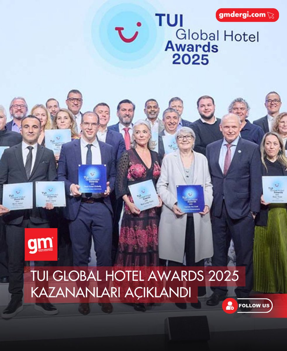 TUI Global Hotel Awards 2025 Kazananları Açıklandı