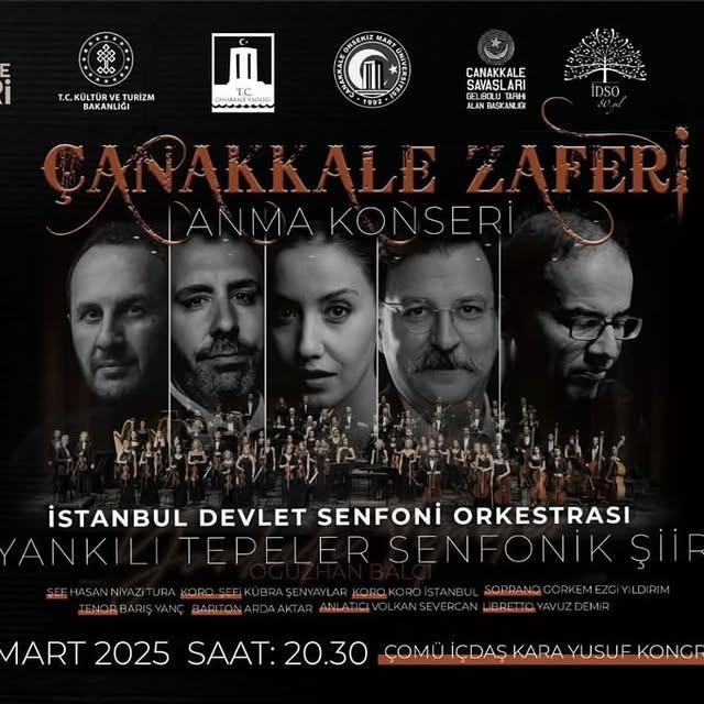 Çanakkale Zaferi'nin 110. Yılında Anma Konseri Düzenlenecek