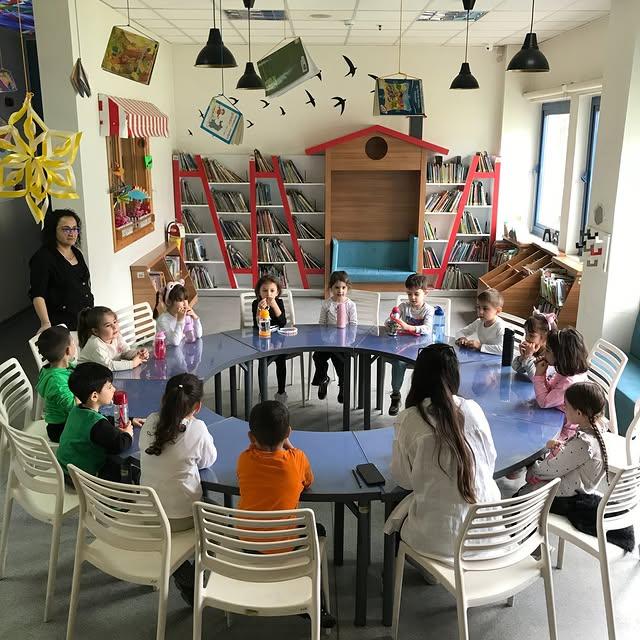İstiklal Anaokulu Öğrencileri, Aydın Çocuk ve Gençlik Kütüphanesini Ziyaret Etti