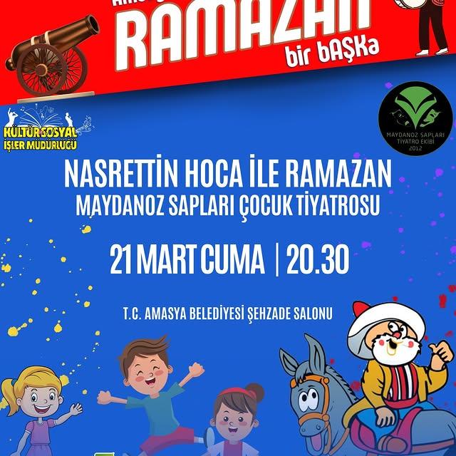 Amasya'da Ramazan Coşkusu: Şehzade Salonu'nda Çocuk Tiyatrosu Gösterisi
