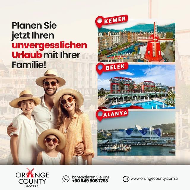 Orange County Hotels, Antalya'da Tatil Keyfi Sunuyor