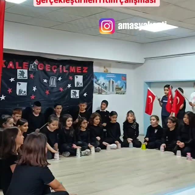 Amasya'da Akşemseddin İlköğretim Okulu Öğrencileri Ritimle Büyüyor