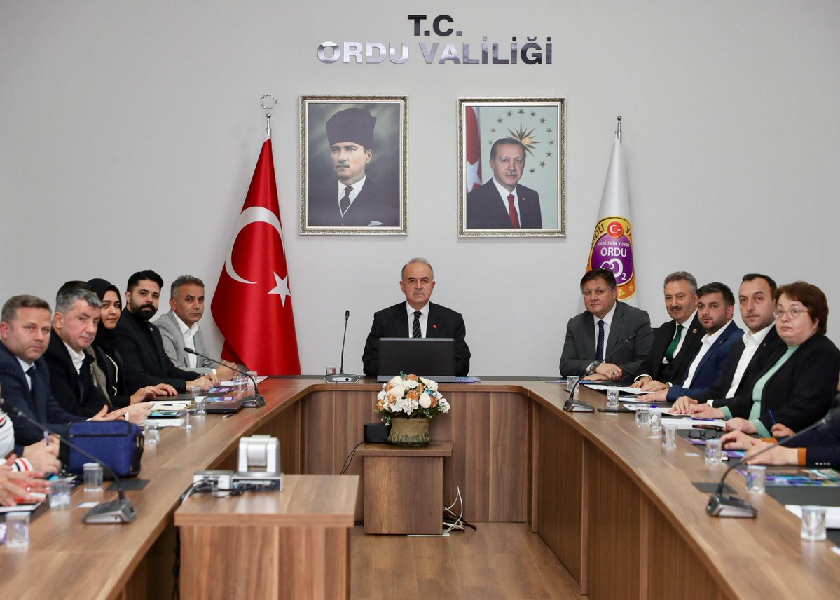 Ordu Turizm Geliştirme Kurulu, Vali Erol Başkanlığında Toplandı