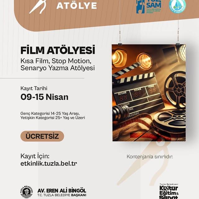Tuzla Belediyesi, Gençlere Yönelik Film Atölyesi Başlatıyor
