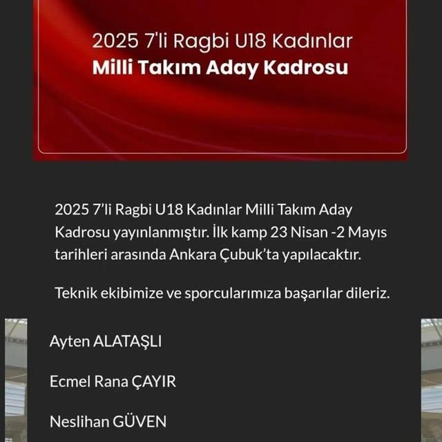 Körfez Gençlerbirliği SK'dan Ragbi Milli Takımlarına Sporcu Seçimi