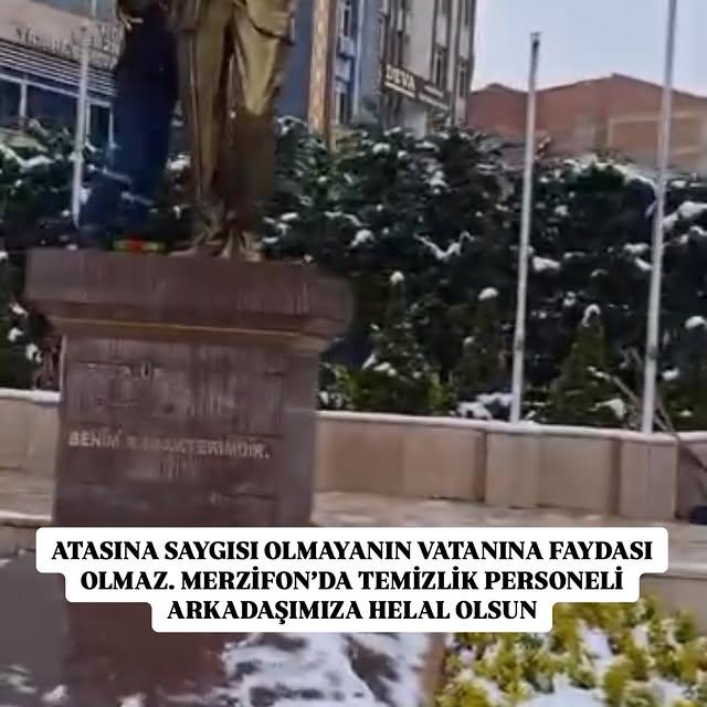 Merzifon'da Atasözü İle Vatanseverlik Uyarısı