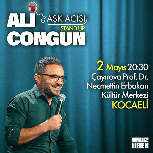 Kocaeli’nde Tuz ve Aşkın Dansı: Ali Congun Yeni Stand-Up Gösterisi