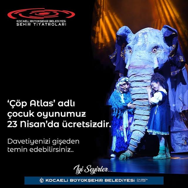 Kocaeli Şehir Tiyatroları 23 Nisan'da Çocuklara Özel Gösteriler Sunacak