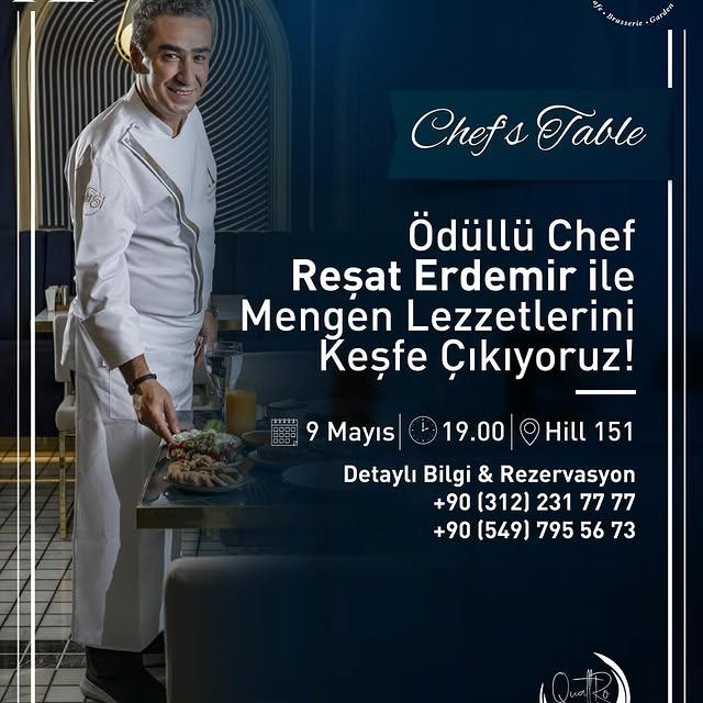 Chef Reşat Erdemir, Ankara'da Mengen Lezzetlerini Sunacak