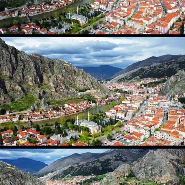 Amasya'da Drone ile Çekilen İlginç Fotoğraflar Paylaşıldı