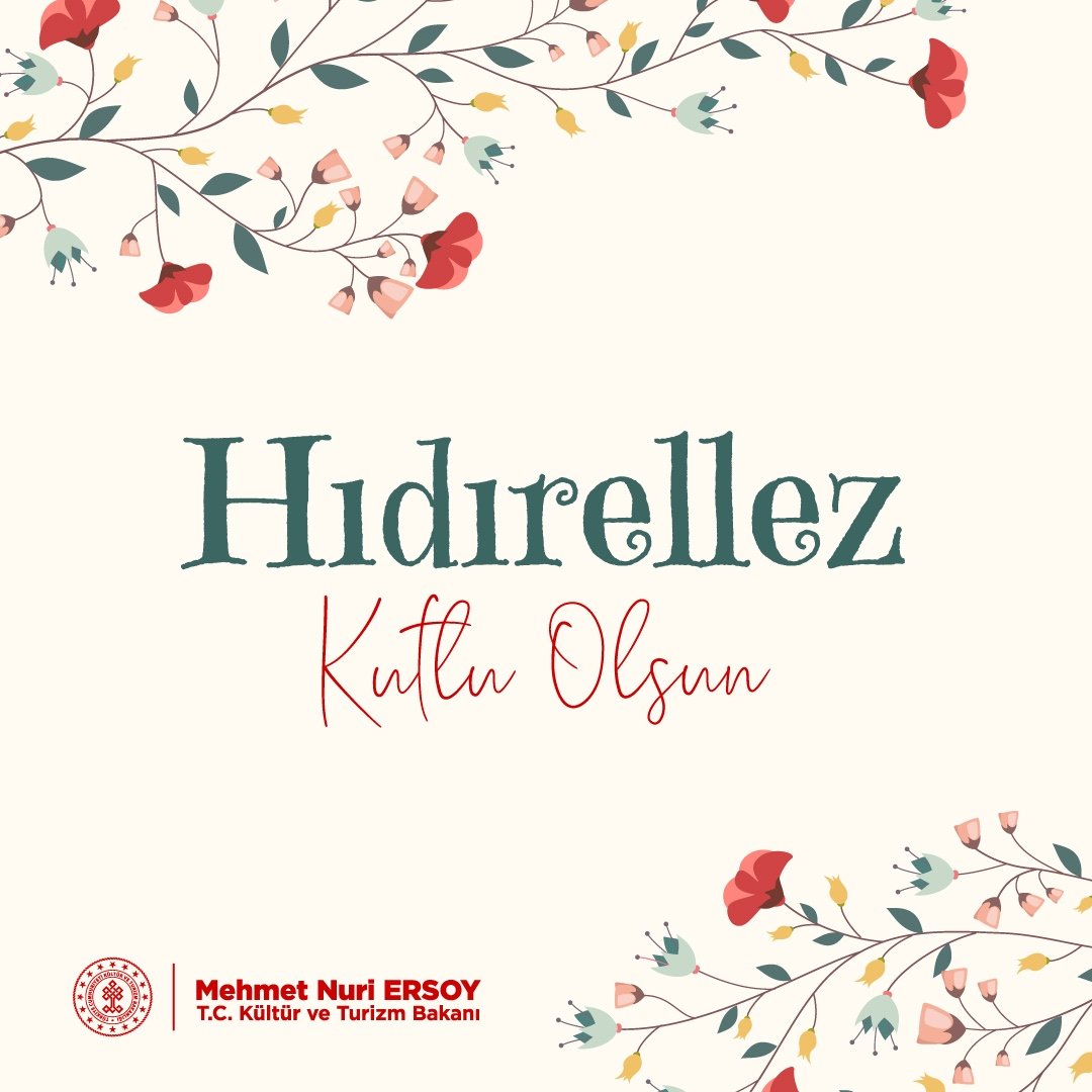 Kültür ve Turizm Bakanı Ersoy, Hıdırellez'i Kutladı