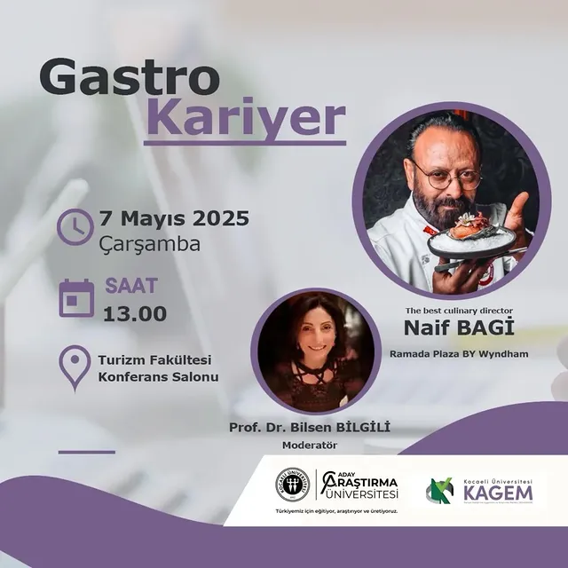 Kocaeli Üniversitesi Turizm Fakültesi'nde Kariyer Söyleşisi: Ramada Plaza By Wyndham İzmit Executive Şefi Naif Bagi'den Öğrencilere Tavsiyeler