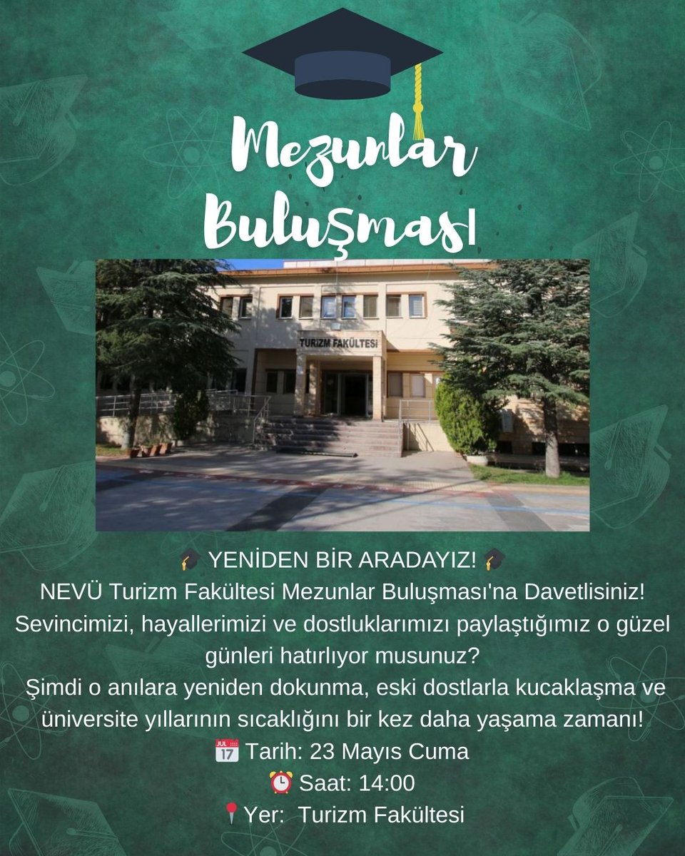 NEVÜ Turizm Fakültesi ve NEVTİM İşbirliğiyle Mezunlar Buluşması Düzenlenecek