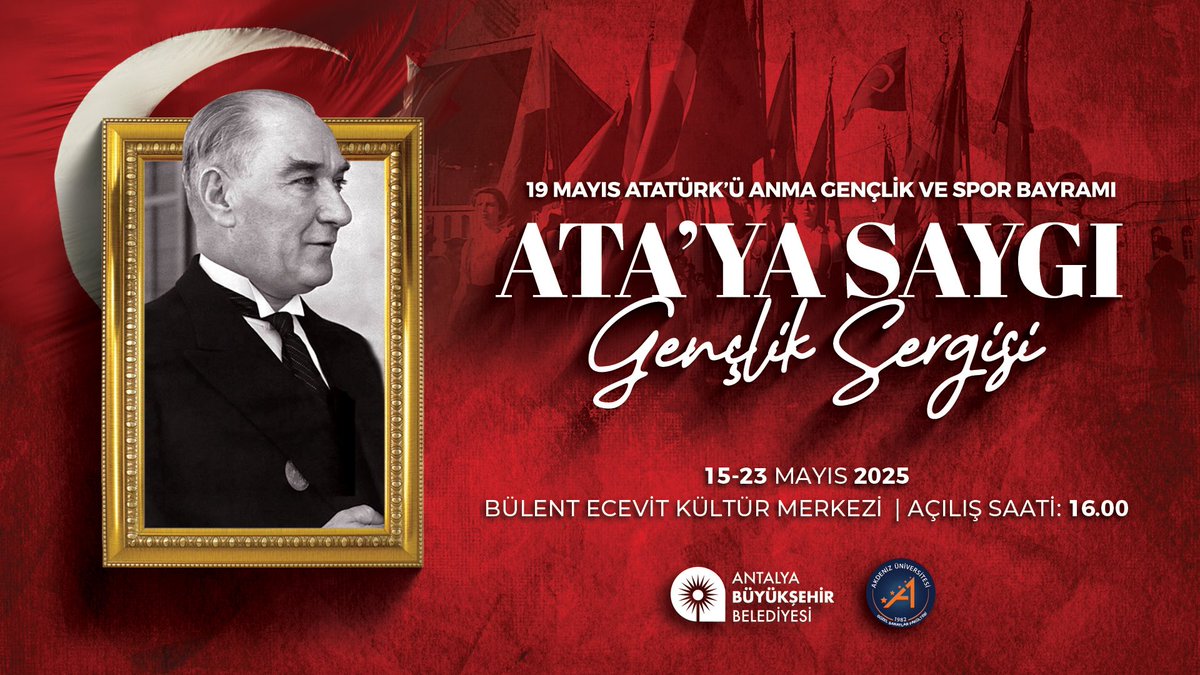 Gençlerin Ata'ya Saygısı Bülten Ecevit Kültür Merkezi'nde Sergileniyor