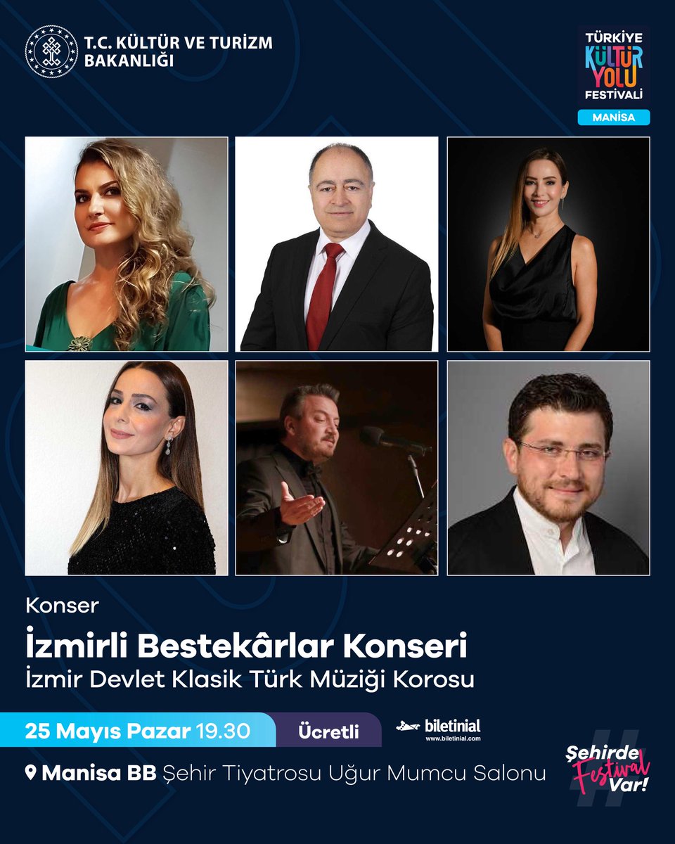Manisa'da İzmirli Bestekarlar Konseri ile Kültür Yolu Festivali Devam Ediyor