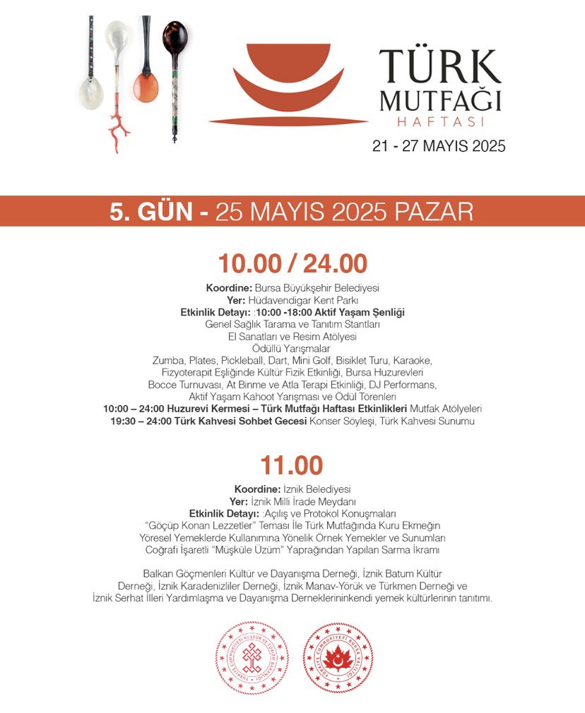 Bursa'da Türk Mutfağı Haftası Etkinlikleri Başladı