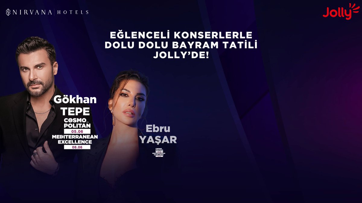 Jolly Tur, Kurban Bayramı Tatili İçin Nirvana Otelleri'nde Konser Şöleni Düzenliyor