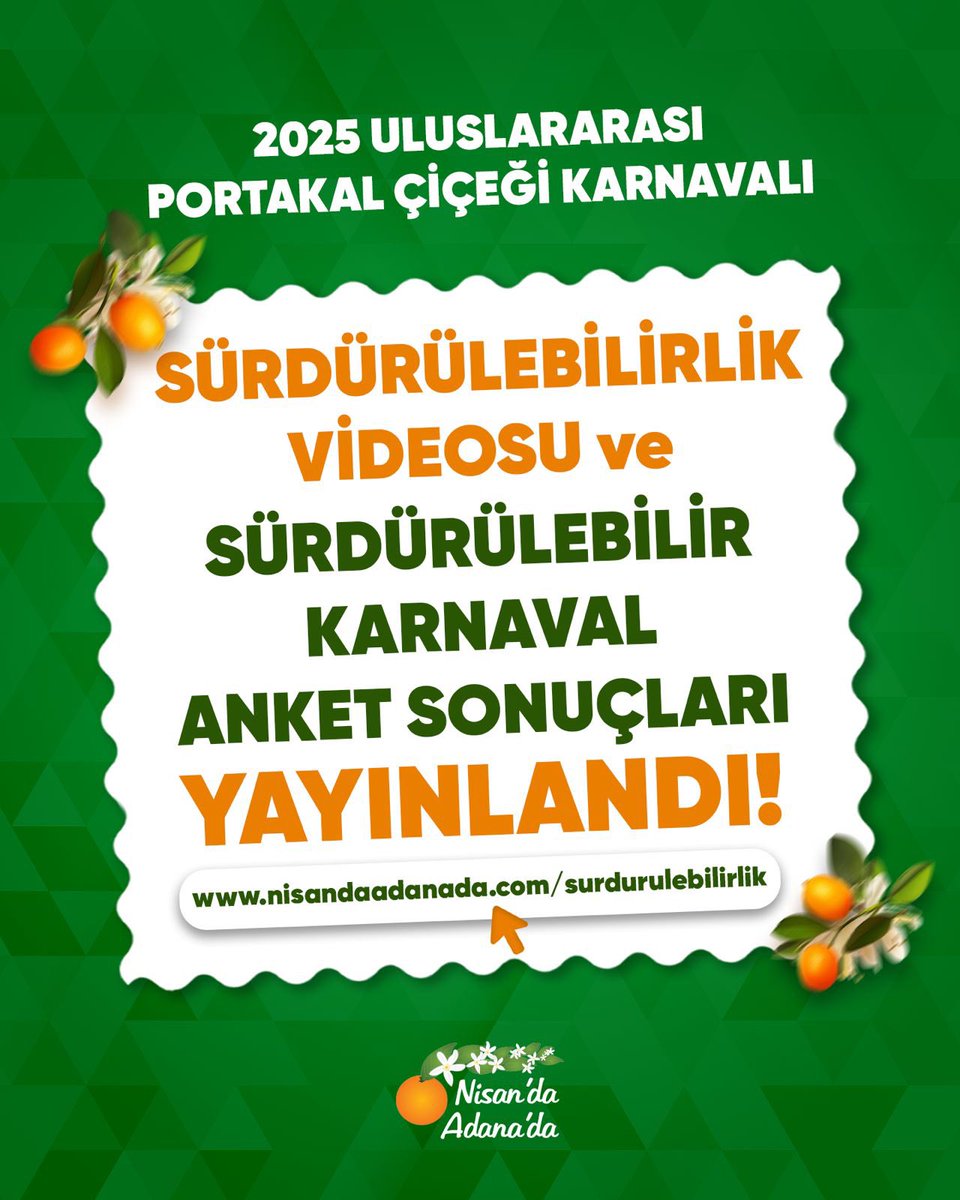 2025 Uluslararası Portakal Çiçeği Karnavalı Sürdürülebilirlik Çalışmaları Paylaşıldı