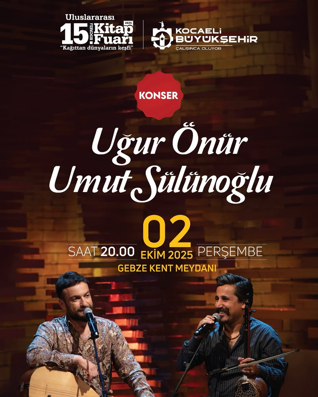 15. Uluslararası Kocaeli Kitap Fuarı Öncesi Müzik Rüzgarı Esecek