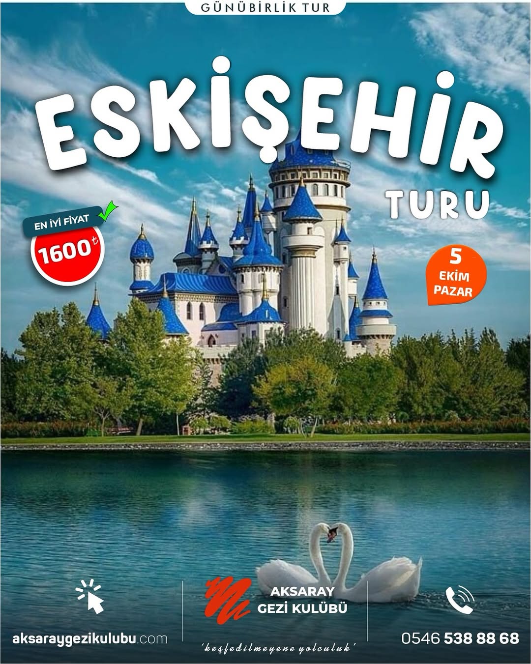 Aksaray Gezi Kulübü 5 Ekim'de Eskişehir Turu Düzenliyor