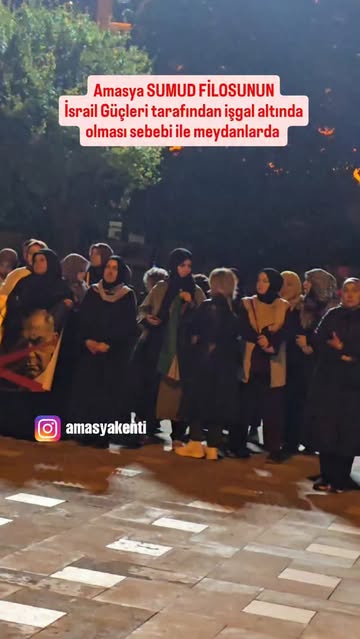 Amasya'da İsrail İşgalini Protesto Eylemleri