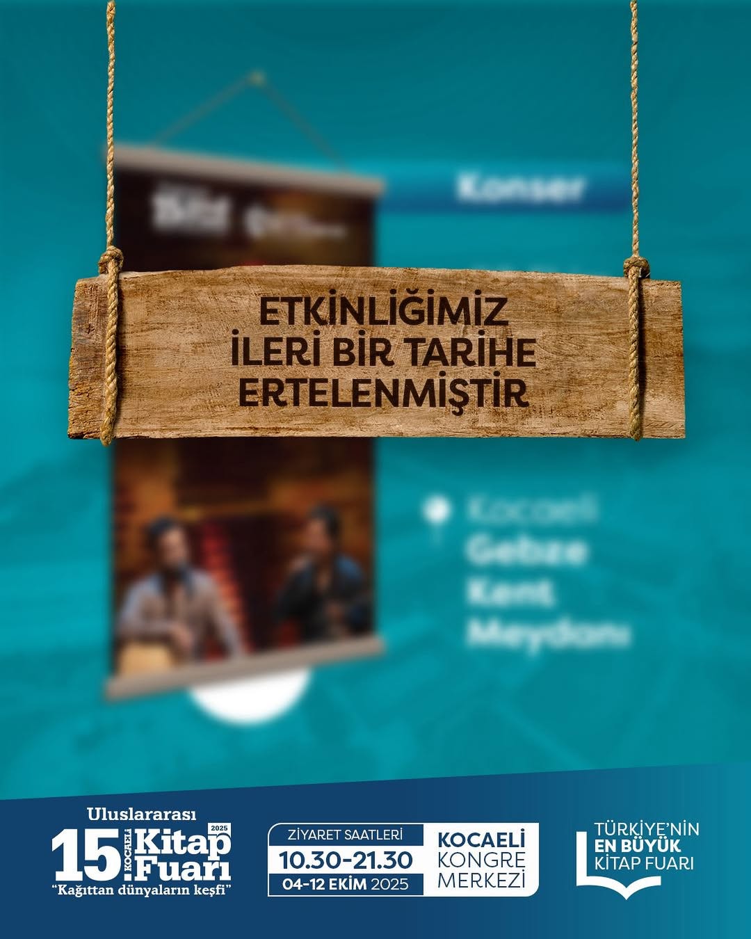 Kocaeli Kitap Fuarı Öncesinde Planlanan Konser Ertelendi