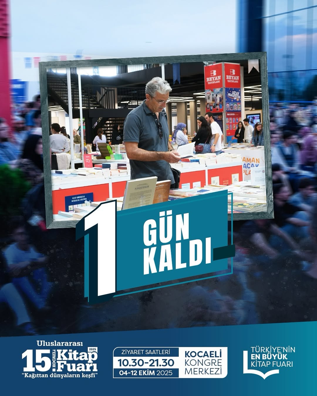 15. Uluslararası Kocaeli Kitap Fuarı Yarın Açılıyor