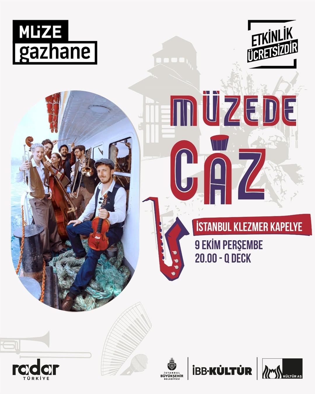 İstanbul Klezmer Kapelye, Müzede Caz Sahnesinde Dinleyicilerle Buluşacak